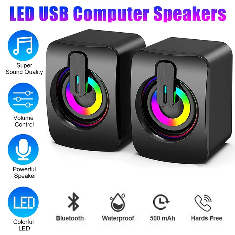 Pc Gaming Compact - Mini Computer Speakers Volume Control Stereo