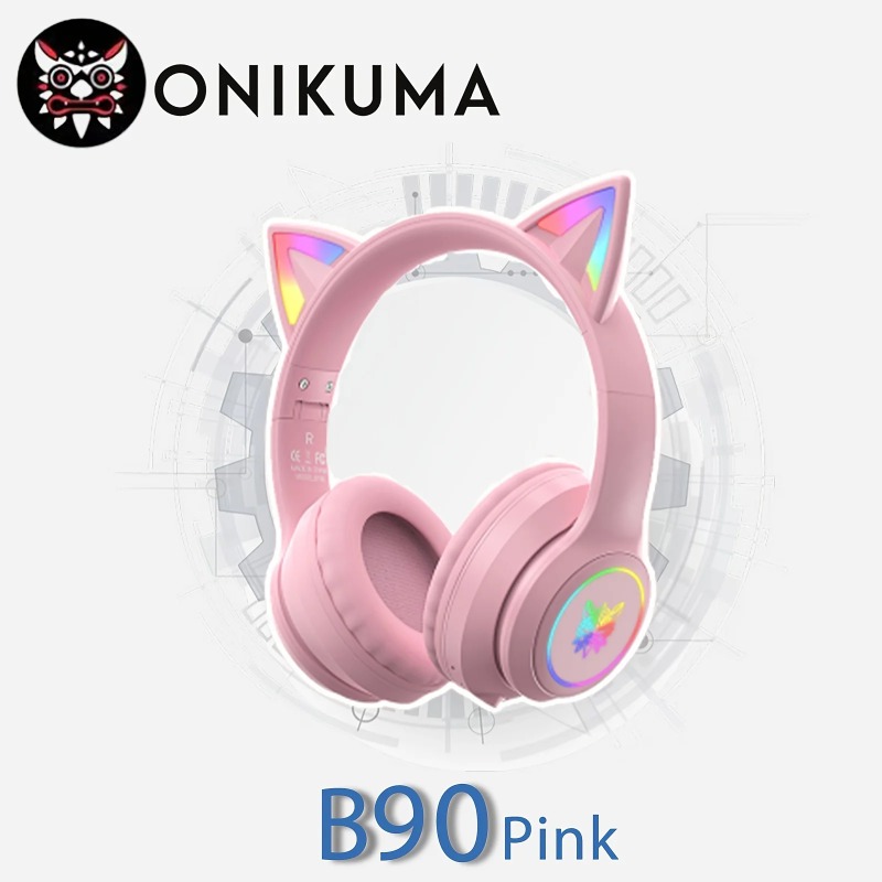 Onikuma B90 Pink Cat Ear Gamin - Pc Gaming Apple ulasan dan harga
