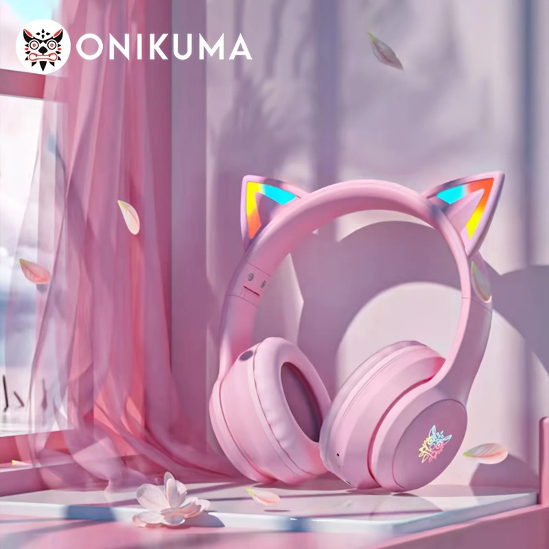 Onikuma B90 Pink Cat Ear Gamin - Pc Gaming Apple ulasan dan harga