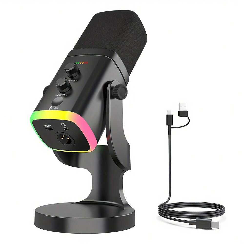 XLR/USB Dynamic Microphone for - Pc Gaming Youtubers ulasan dan harga