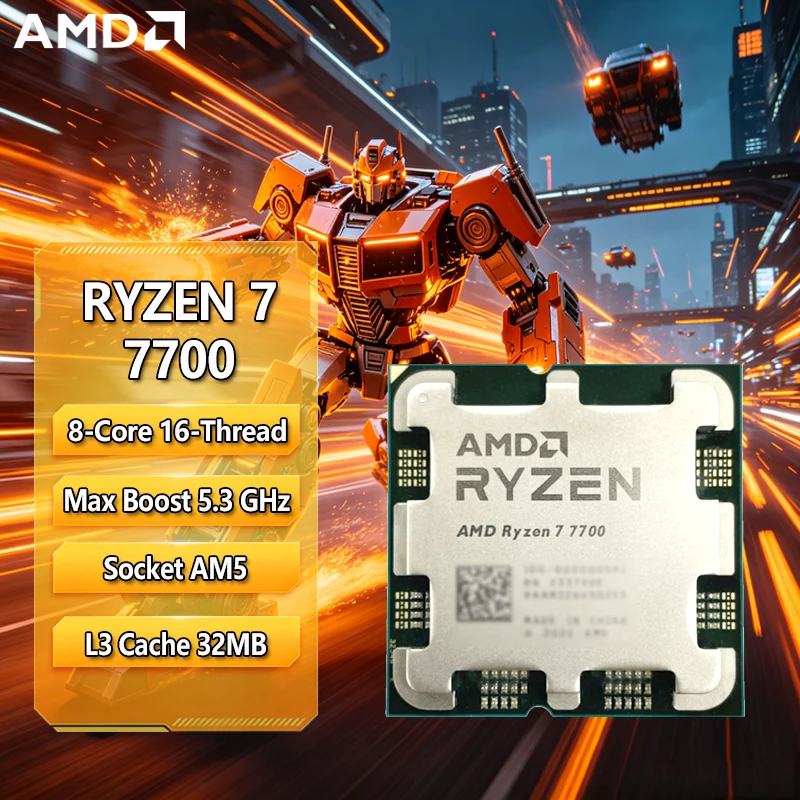 AMD Ryzen 7 7700 R7 7700 CPU 8 - Amd Cpu Ryzen 7 ulasan dan harga