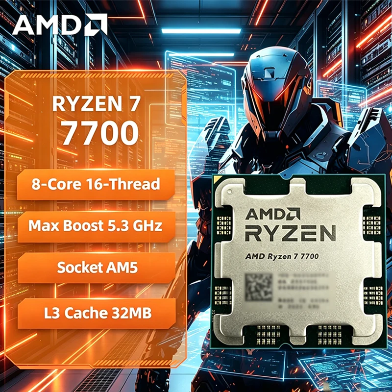 AMD Ryzen 7 7700 R7 7700 CPU 8 - Amd Cpu Ryzen 7 ulasan dan harga