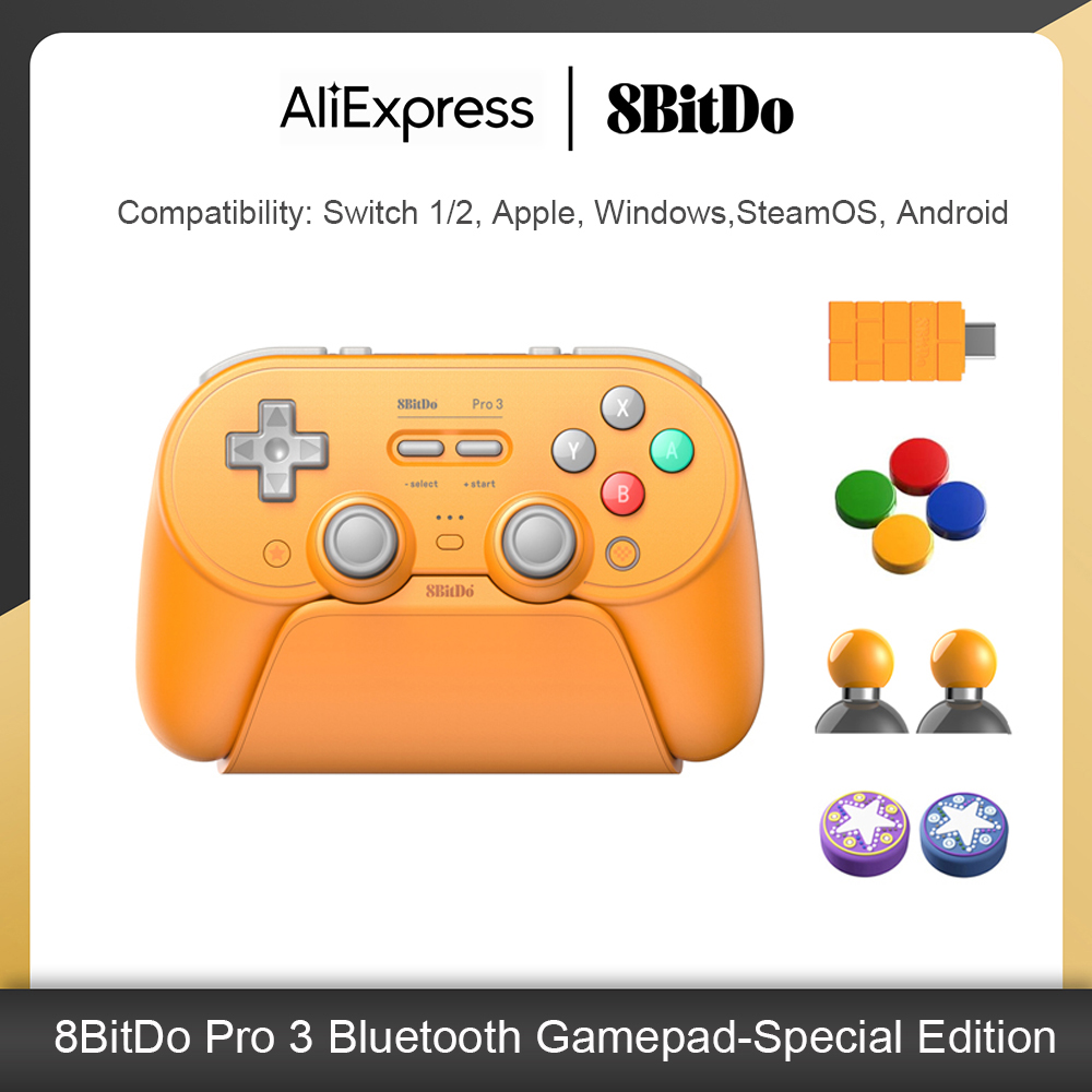 8BitDo Pro 3 Bluetooth Gaming  - Pc Gaming Apple ulasan dan harga