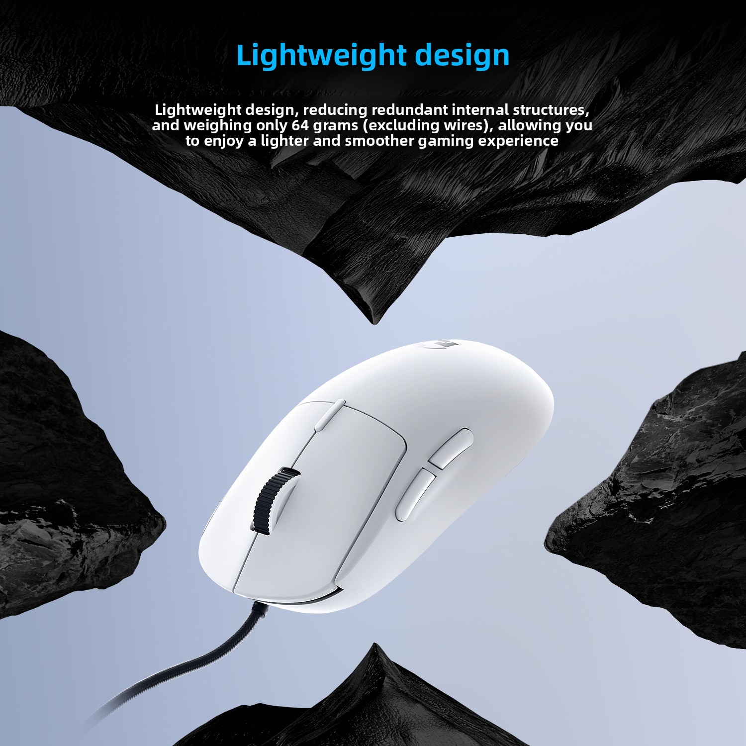 GPW-Y PAW3395 Lightweight Wire - Pc Gaming Y60 ulasan dan harga