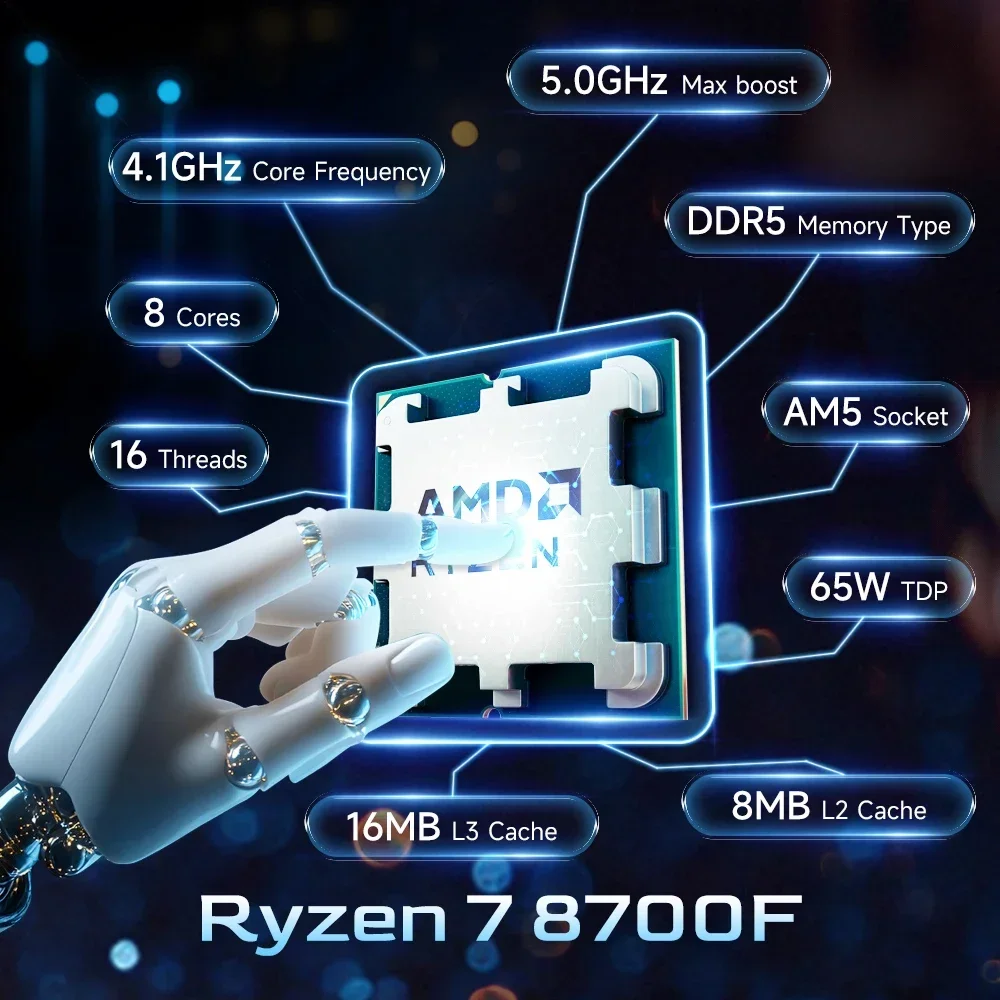 AMD Ryzen 7 8700F R7 8700F CPU - Amd Cpu Ryzen 7 ulasan dan harga