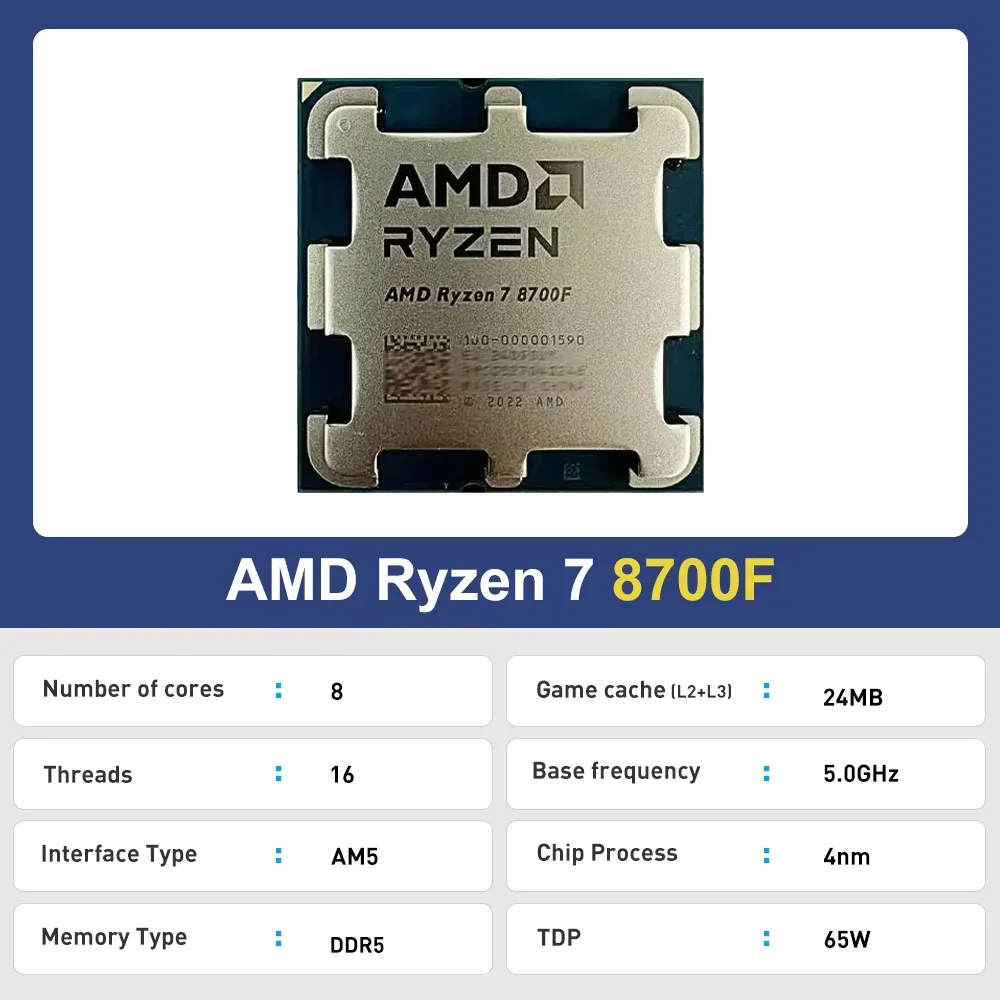 AMD Ryzen 7 8700F R7 8700F CPU - Amd Cpu Ryzen 7 ulasan dan harga