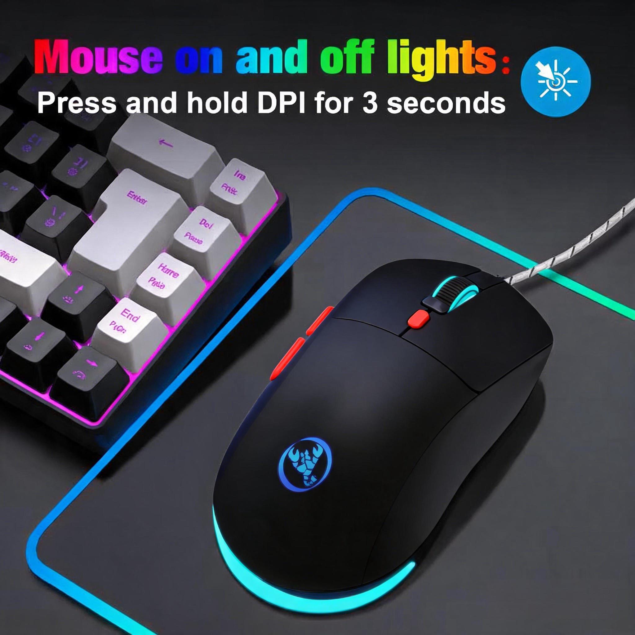 HXSJ Wired Gaming Mouse , 4-Le - Pc Gaming Windows 7 ulasan dan harga