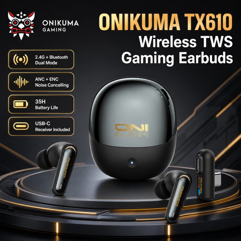 ONIKUMA TX610 Wireless Gaming  - Pc Gaming Apple ulasan dan harga