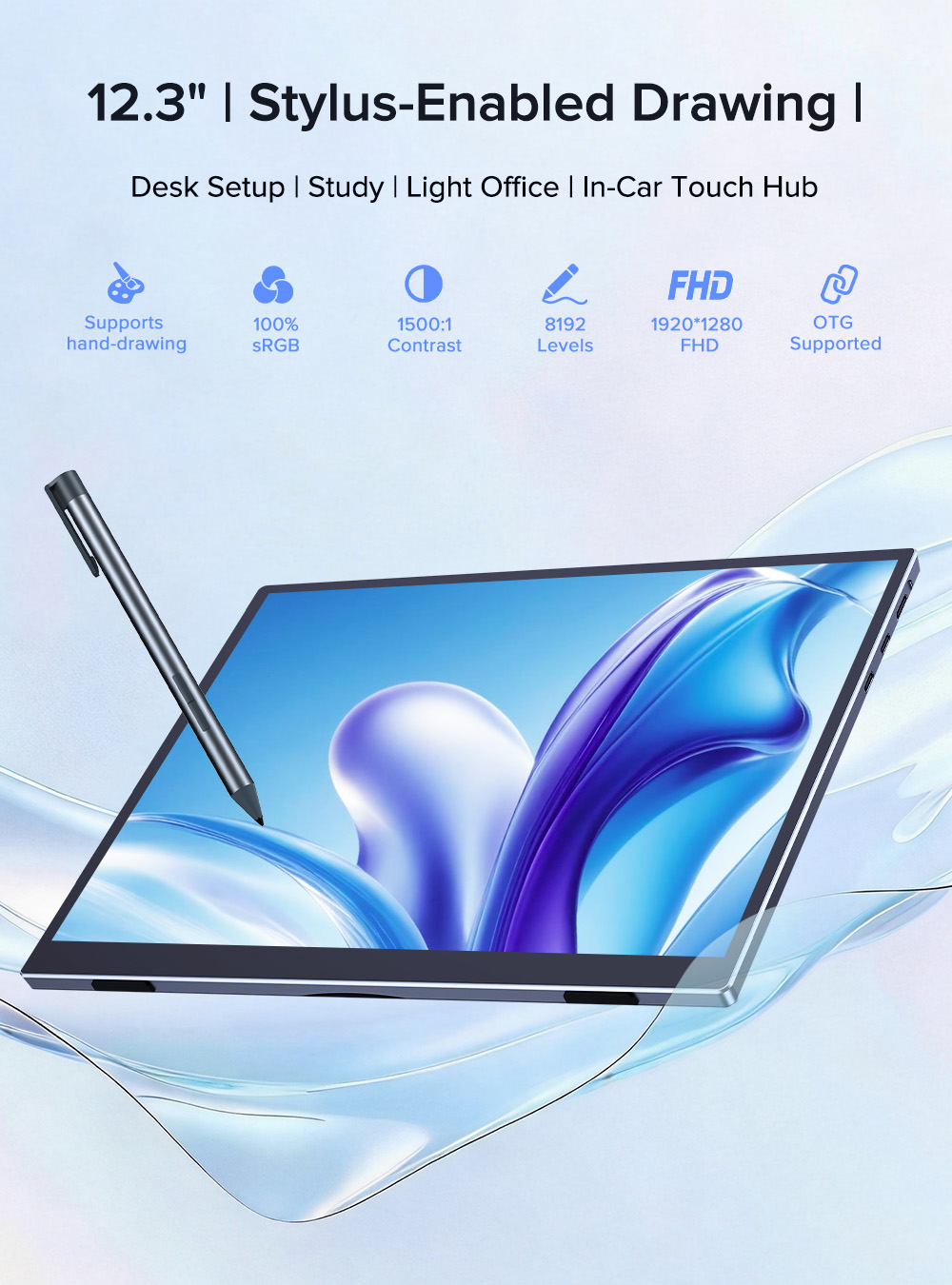 UPERFECT Touch Portable Monito - Pc Gaming Y60 ulasan dan harga