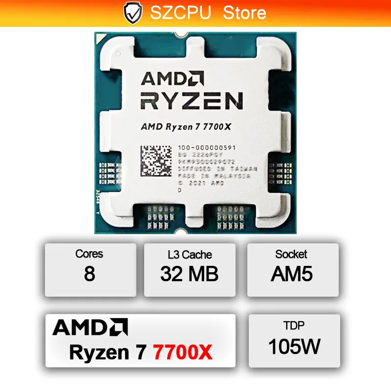 AMD Ryzen 7 7700X 5NM High Per - Amd Cpu Ryzen 7 ulasan dan harga