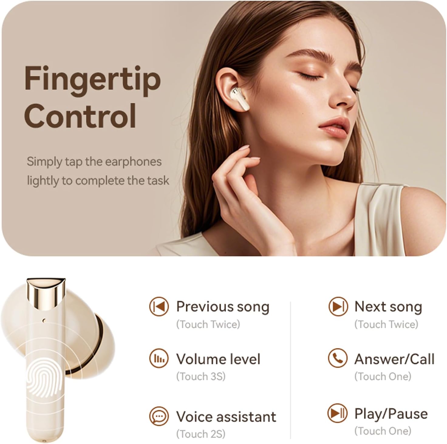 In-ear TWS Bluetooth 5.4 earph - Pc Gaming Apple ulasan dan harga