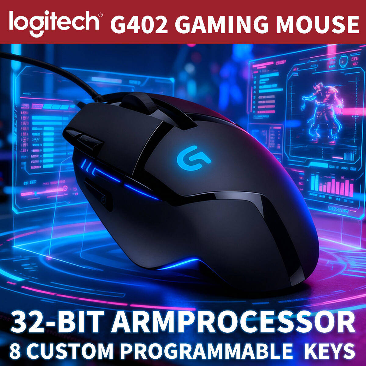 Logitech G402 Hyperion Fury Ga - Pc Gaming Entry ulasan dan harga