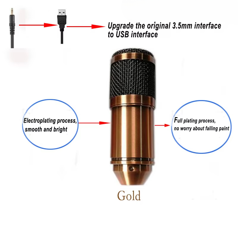 USB Condenser Microphone bm-80 - Pc Gaming Youtubers ulasan dan harga