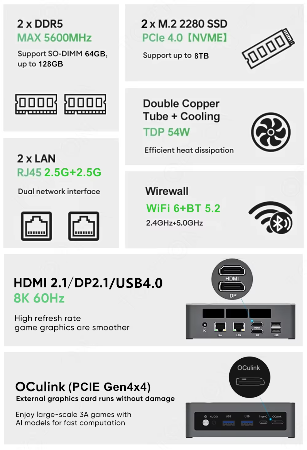 New OCuLink Gaming Mini PC Int - Pc Gaming Windows 7 ulasan dan harga