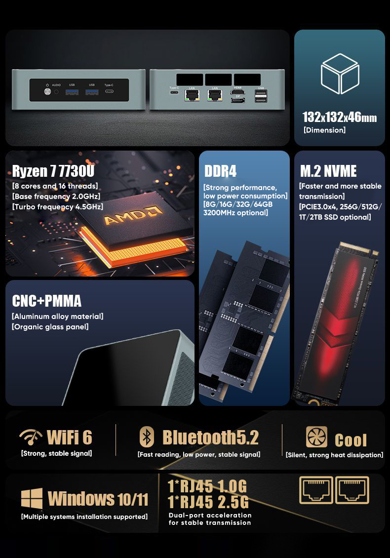 Cheap Amd Mini PC Ryzen 9 6900 - Pc Gaming Windows 7 ulasan dan harga