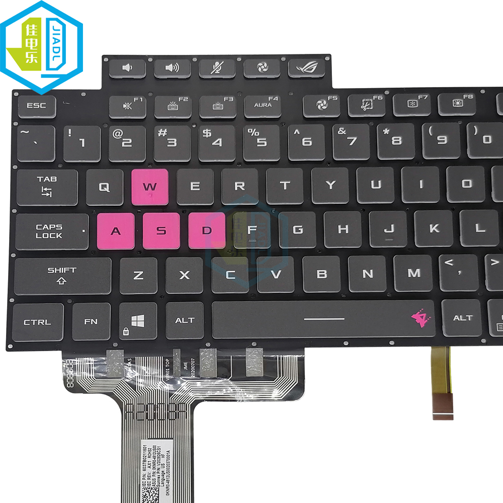 US English LA Latin RGB Backli - Pc Gaming Asus Rog ulasan dan harga